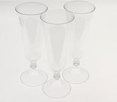 5 Oz. Clear Plastic Flute Glasses | 24 Count